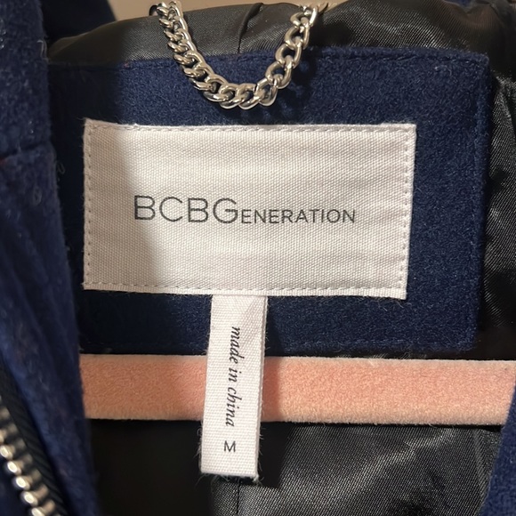 BCBG Wool Blend Toggle Cape Coat - Picture 5 of 6